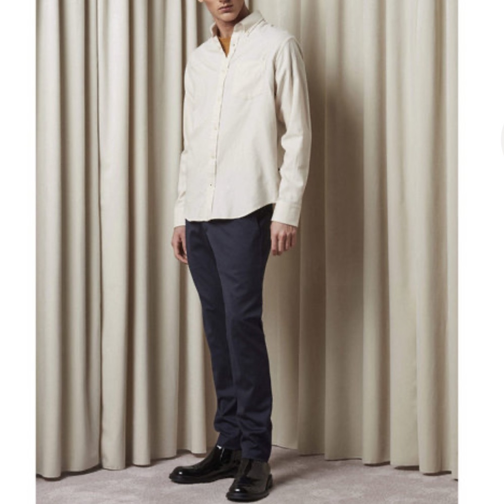 NN07 Levon Shirt 5159 in creme men’s size medium collared button up